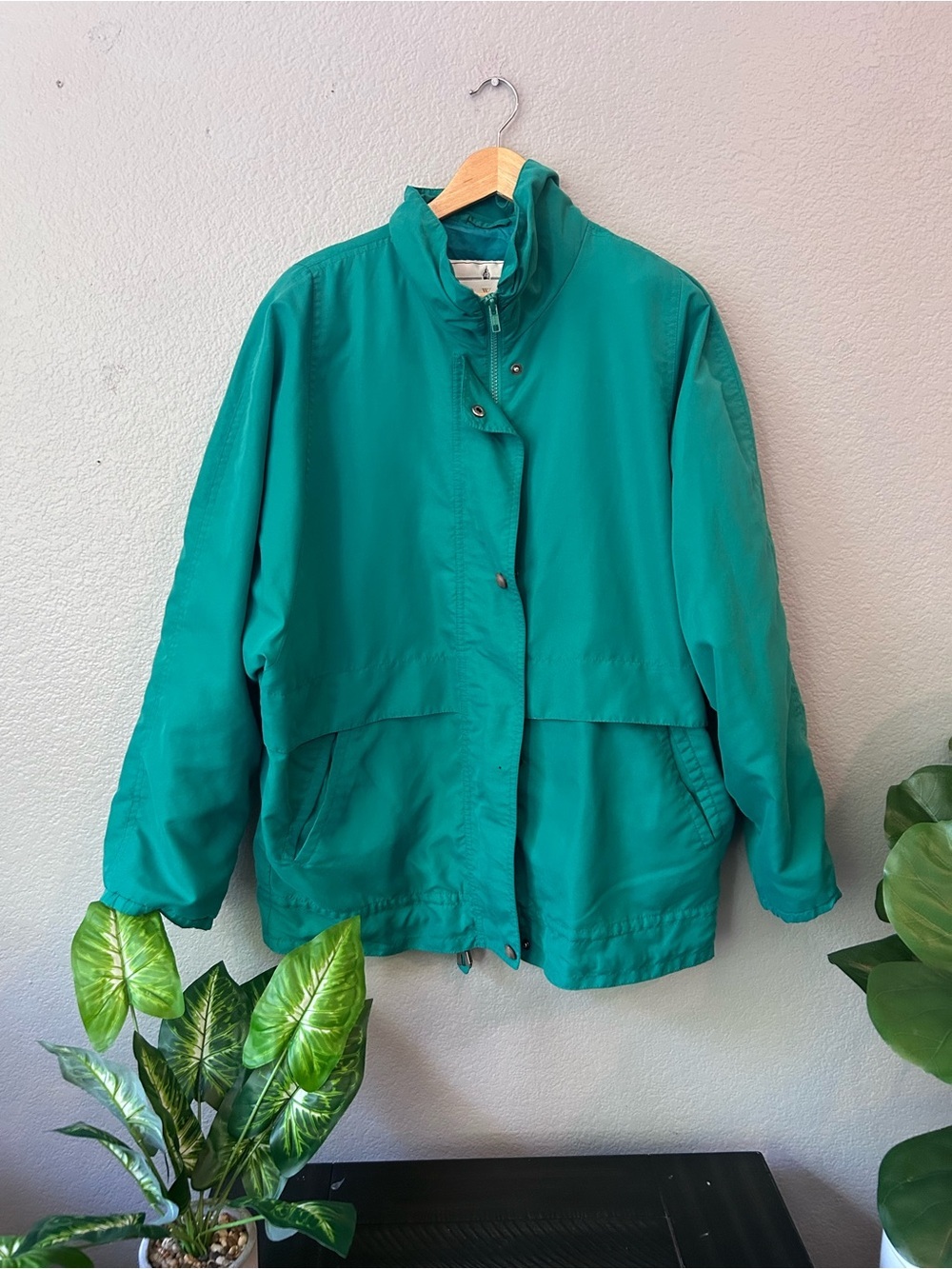 London Fog Teal Utility Jacket Coastal CottageCore GorpCore